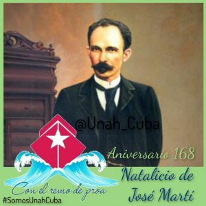 Aniversario 168 del Natalicio de José Martí