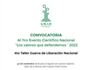 Convocatoria: 11ro Evento Científico Nacional "Los valores que defendemos" 2022